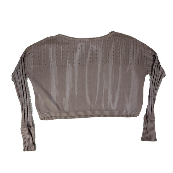 Free People Romey Long Sleeve Pullover Women Small Lightweight Drapey Boat Neck - Picture 2 of 5